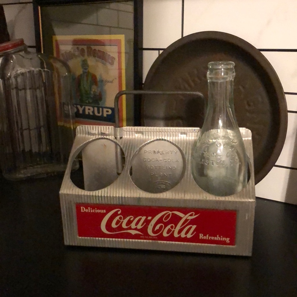 Vintage Coca-Cola Aluminum Bottle Carrier